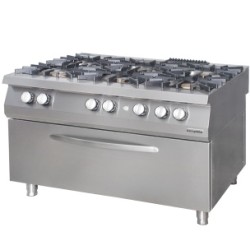 Ozti Gas Cooking Unit 6 Burner W oven